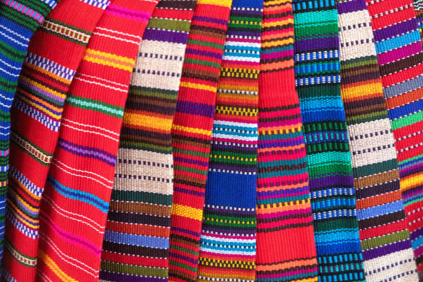 istock Colourful abstract of Guatemalan textile 2200260792
