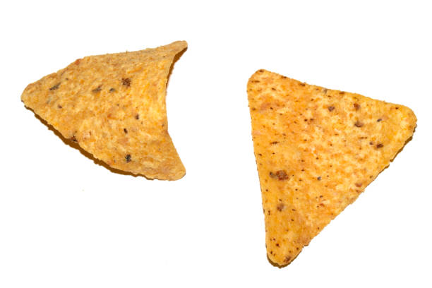 istock Close Up of Nacho Corn Crisp Chip Triangle Shape Snack 2200263038