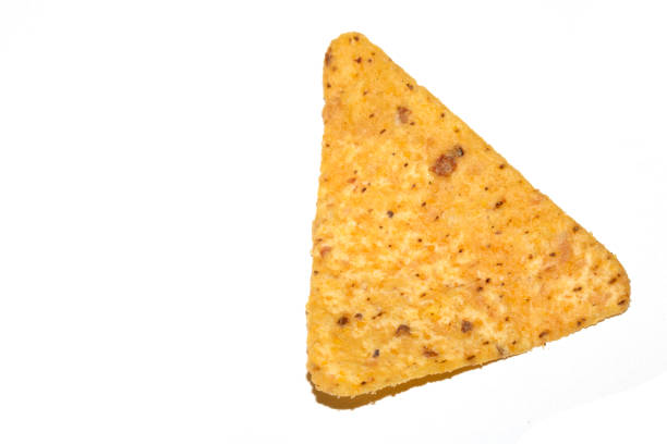 istock Close Up of Nacho Corn Crisp Chip Triangle Shape Snack 2200263045