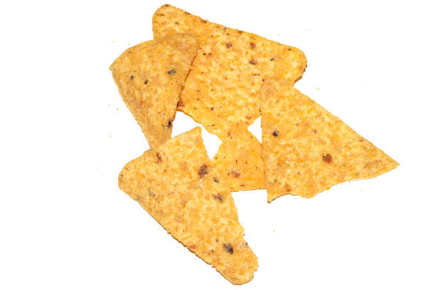 istock Close Up of Nacho Corn Crisp Chip Triangle Shape Snack 2200263228