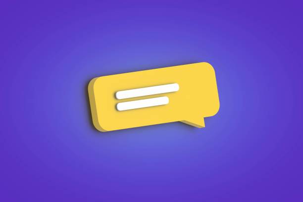 3D speech bubble icon