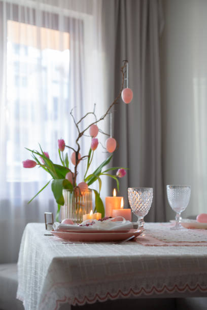 istock Easter pink vintage decor at home 2200270250