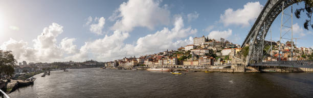 View of the port and the Dom Luis I Bridge