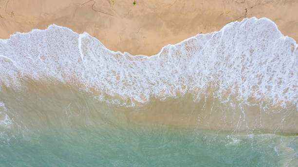 istock Top view of the beach and waves 2200287028