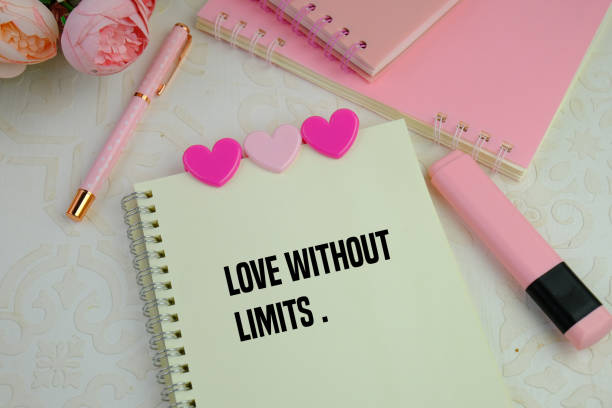istock Quote about Love. Universal love and Valentines Day concept text message. 2200290985