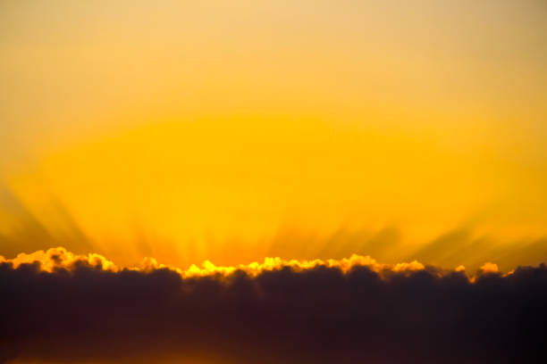 Clouds view before sunrise on orange sky with space dawn background