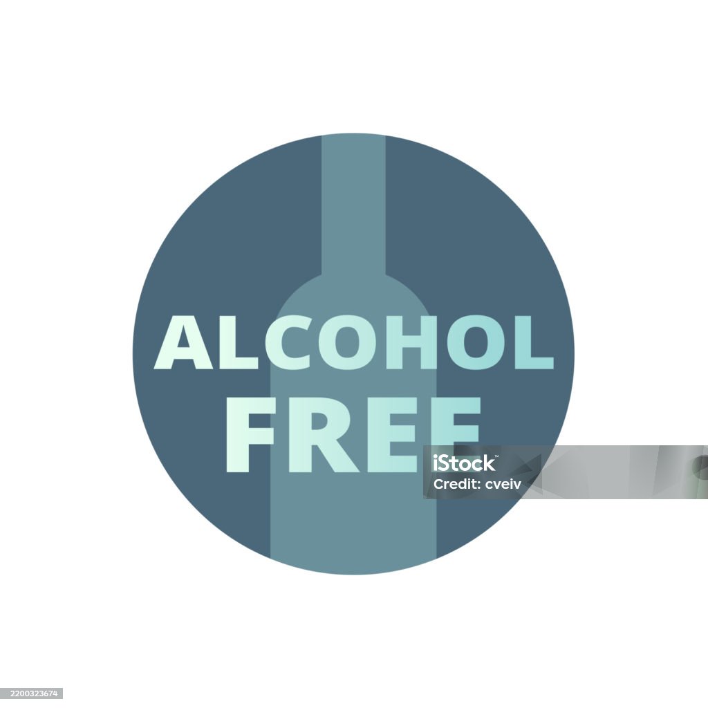 Addictive Label Alcohol Free Vector Label Stock Illustration - Download Image Now ...