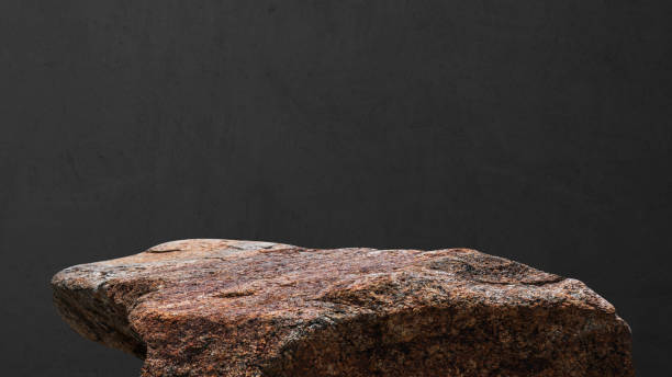 istock Rock, Stone podium stand display advertising product 2200339079