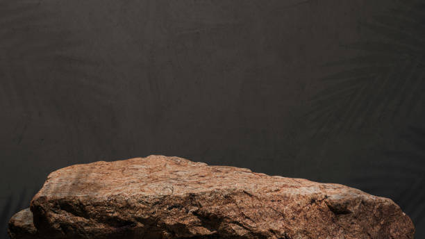 istock Rock, Stone podium stand display advertising product 2200339085