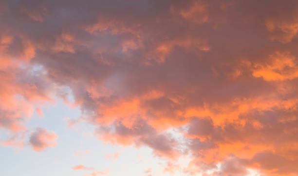 istock Fiery orange colorful sunset sky 2200346502