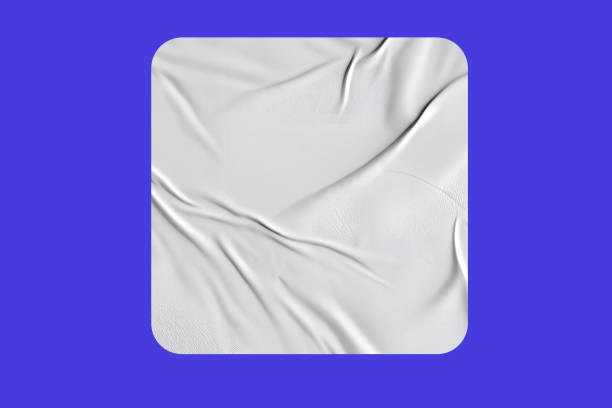 istock Blank Glued Paper Sticker Tag Label Texture 2200350613