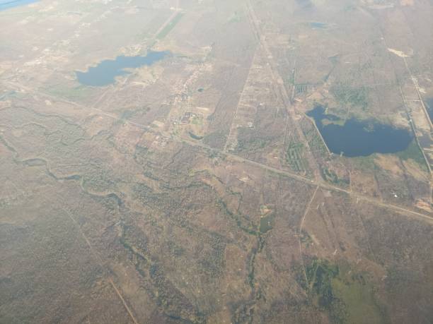 istock View of the landscape from the airplane window 2200394872