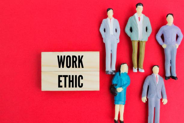 istock miniature people with work ethic words. the concept of integrity or job commitment 2200397169
