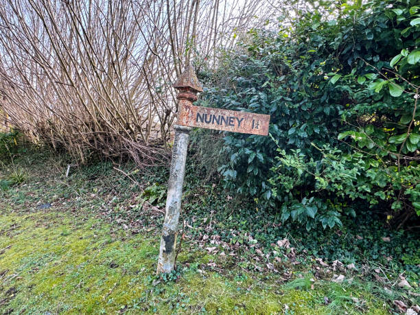 istock Old sign post on a country lane 2200399791