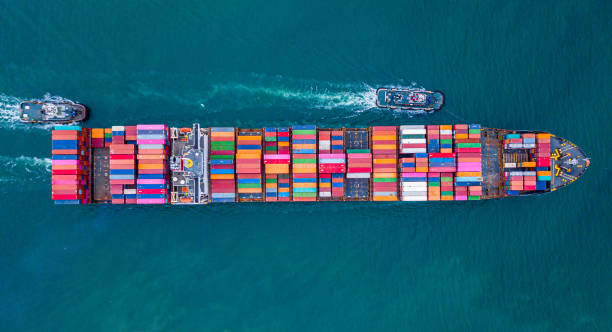istock A large number of container ships are sailing at sea. 2200411005