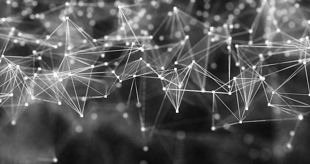 istock Plexus lines and dots in fog. Abstract tranquility background. Backdrop for business, science, internet and neural networks artificial consciousness 2200426386