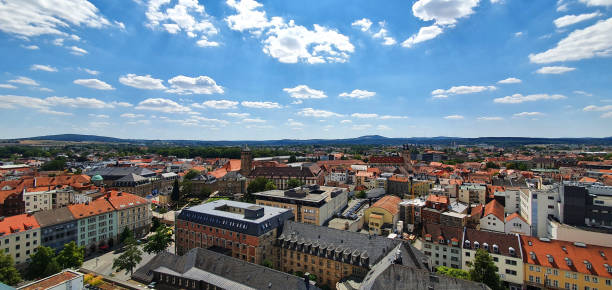 istock Bayreuth, Germany: Aerial view over the city 2200429288