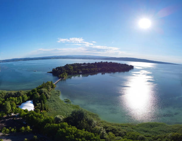 istock Konstanz, Germany: Aerial view over Mainau island 2200431072