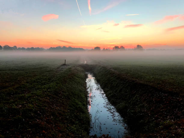 istock Winter dawn landscape in the Netherlands 2200434345