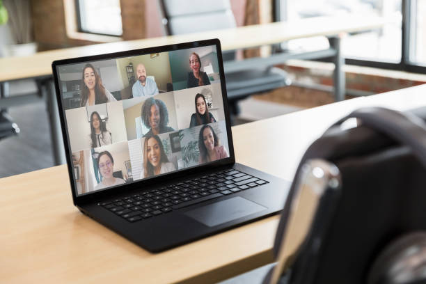 istock Diverse Team Video Conference Meeting on Laptop 2200446175