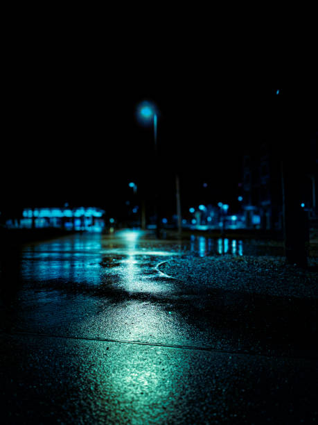 istock City lights in the night after the rain 2200453419