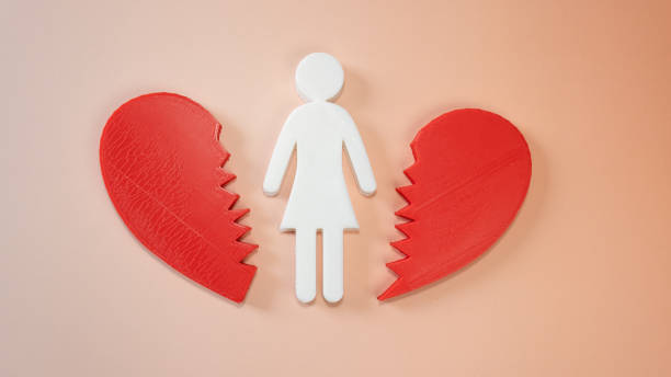 istock Concept of woman with a broken heart. 2200453838