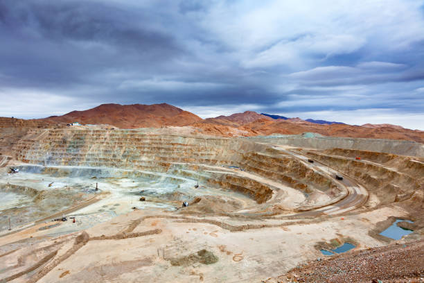 istock View from above of an open Pit Copper Mine. 2200454910