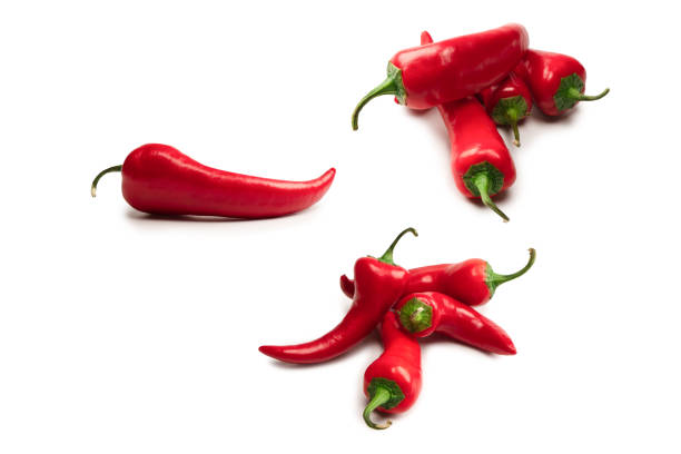 istock Red hot chili pepper isolated on a white background. 2200454927