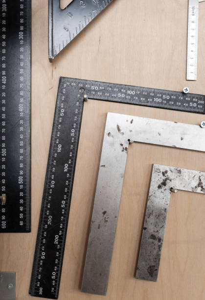 istock Squares of different sizes hang on the wall of the workshop 2200458918
