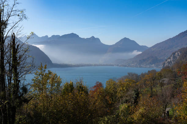 Swiss mountains with lake