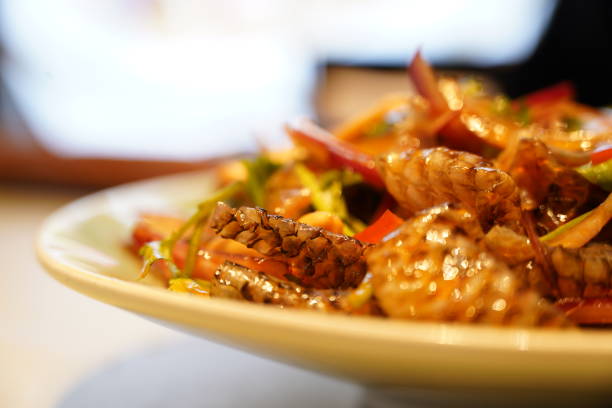 Chinese food, Chinese traditional dish, cold fish skin