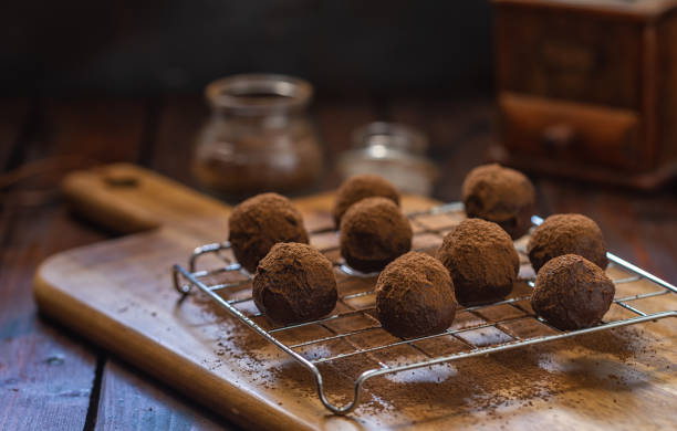 istock Delicious Homemade Chocolate Truffles 2200482494