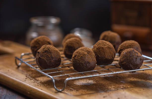 istock Delicious Homemade Chocolate Truffles 2200482497