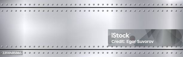 Steel Rivets Background Metal Rivets Background Brushed Steel Template Industrial Texture With ...