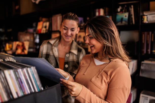 istock Discovering Vinyl Records with a Best Friend 2200486295
