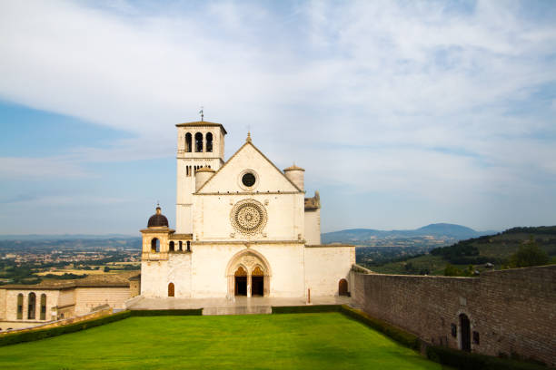 istock Assisi, Italy: Upper Basilica, St Francis Assisi, Grassy Lawn 2200491586