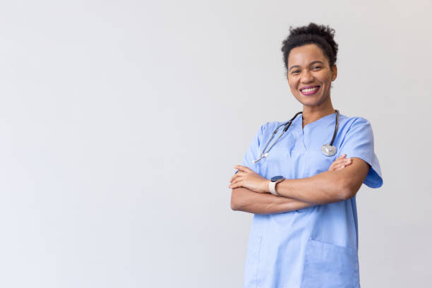 istock Skilled African American nurse looking professional 2200504215