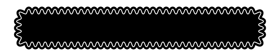 Rectangular Form Shape Long Rectangle Form With Wavy Borders Curvy Rectangular Shape Empty ...
