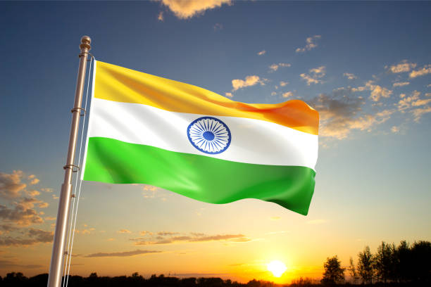 istock Flag of India waving in the wind 2200512723