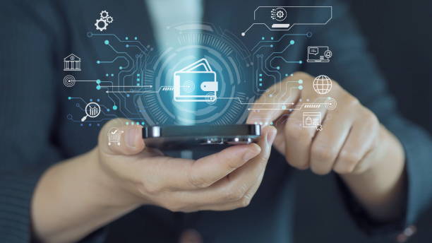 istock Businessman Hand Using smartphone for Online Payment by Digital Wallet. Transaction on Mobile banking, E-wallet on blockchain technology. transfer, credit card, financial 2200513301