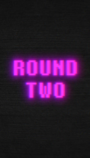 istock Vertical illustation of round two title animation. 2200518648