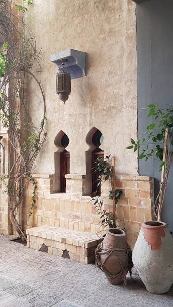 istock Ancient Pottery and Moorish Architecture at the Courtyard in Dubai 2200526637