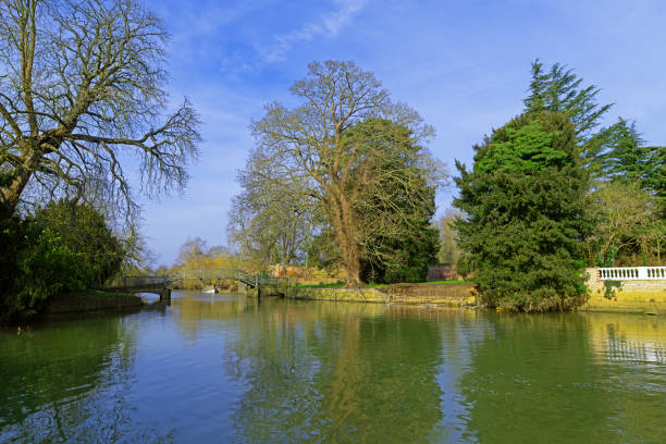 istock Reflections on the Godmanchester River Trail. 2200530947