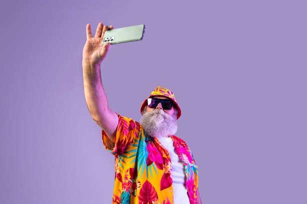 istock Senior old man with gray beard portrait in studio 2200538101