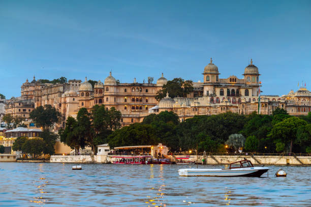 istock city palace of Udaipur at blue hour 2200539624