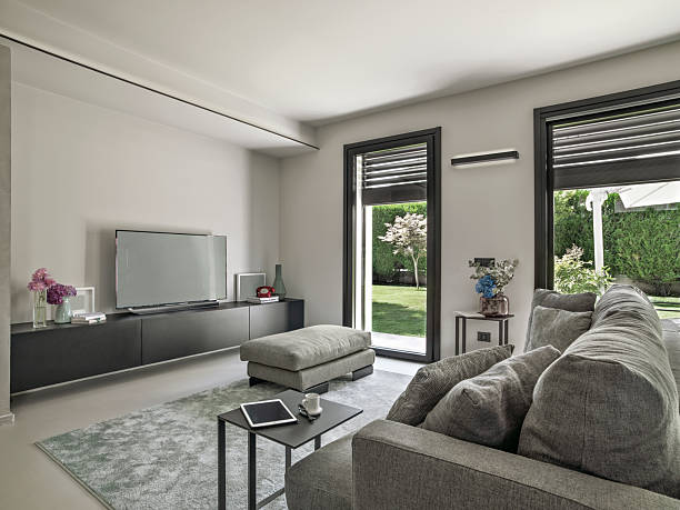 istock Modern Living Room Interior with Garden View 2200541913