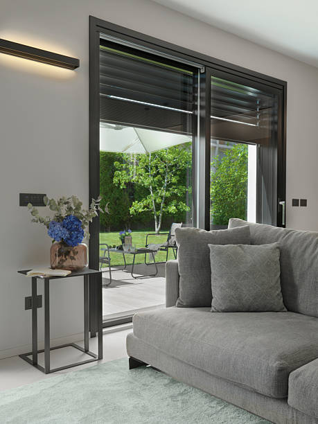 istock Living Room Interior with Garden View 2200541930
