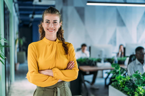 istock Successful businesswoman in the office. 2200542745