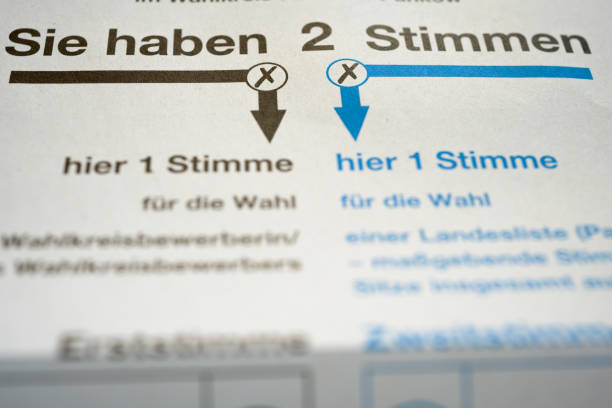 Ballot Paper for Postal Vote (Briefwahl) in Germany, Briefwahlunterlagen