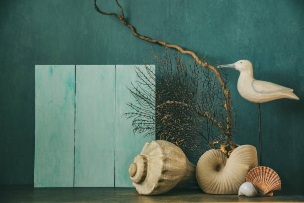 istock Nautical themed mockup home decor concept 2200549568